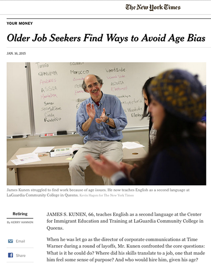 New York Times James Kunen Story Page